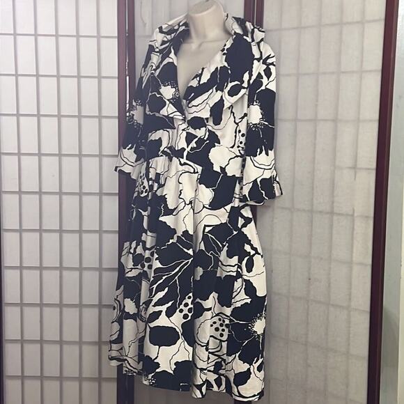 DONNA RICCO COLLECTION‎ BLACK & WHITE SIZE 12 - Picture 1 of 10